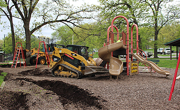 Demolition of existing playground at Daniels Park 